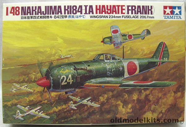 Tamiya 1/48 Nakajima Ki-84 IA Hayate Frank, 6413 plastic model kit